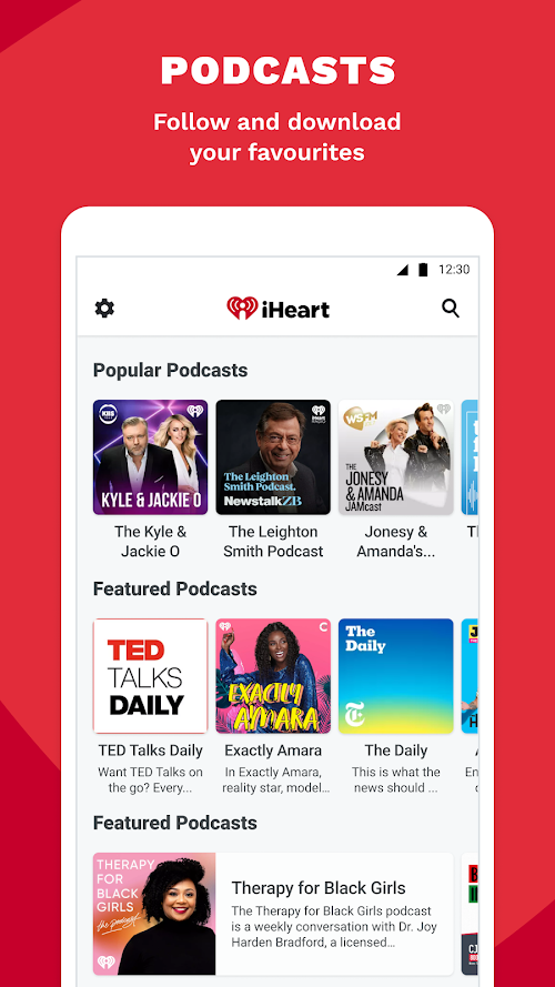 iHeart: Music, Radio, Podcasts  Screenshots