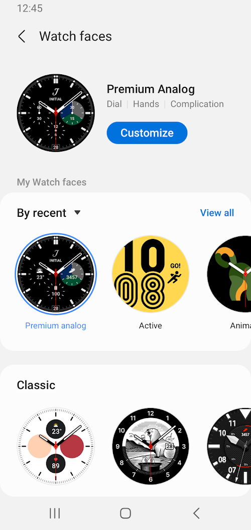 Galaxy Wearable  Screenshots