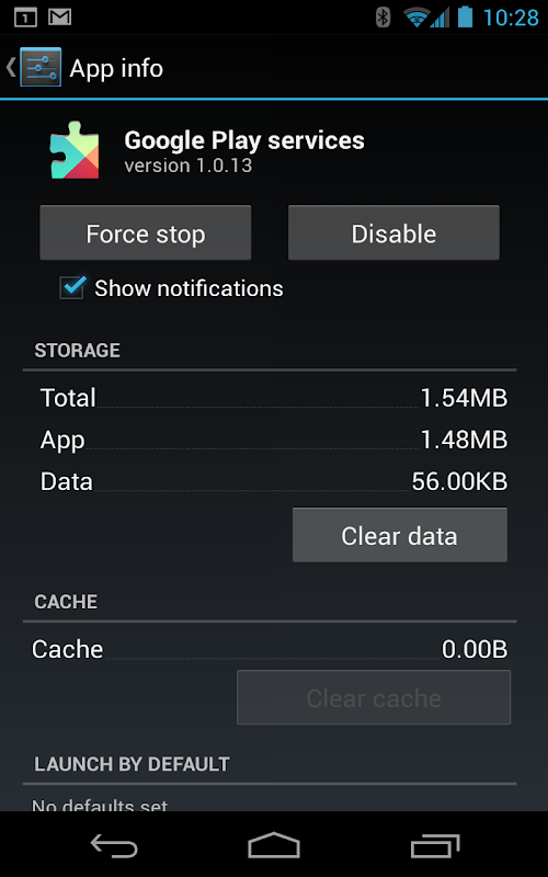 Google Play services  Screenshots