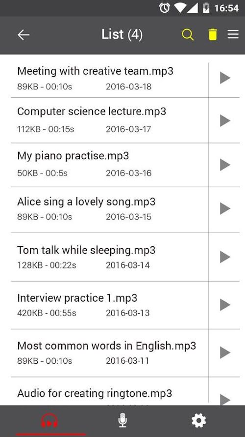 Voice Recorder  Screenshots