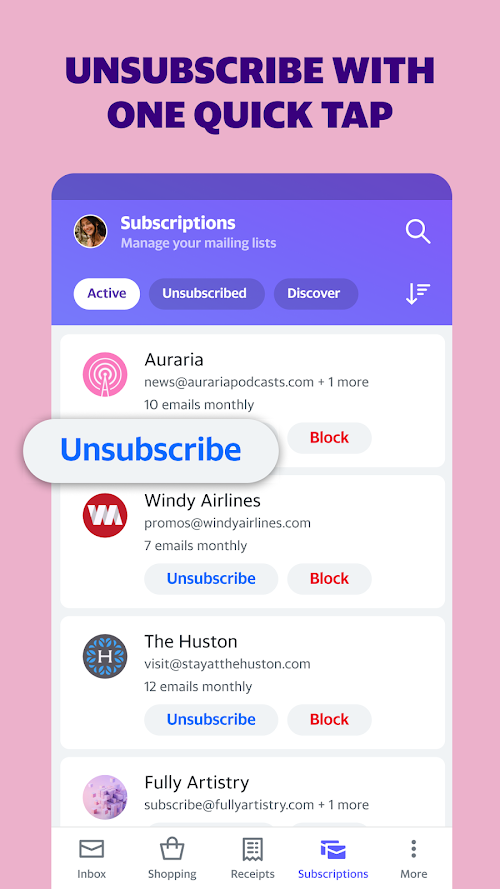 Yahoo Mail  Screenshots
