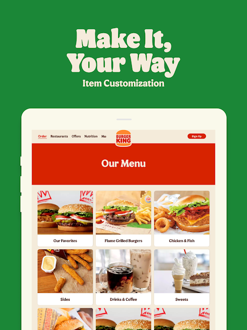 Burger King App  Screenshots