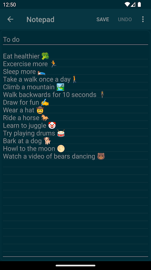Notepad  Screenshots