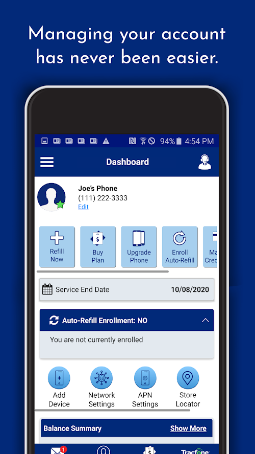 TracFone My Account  Screenshots