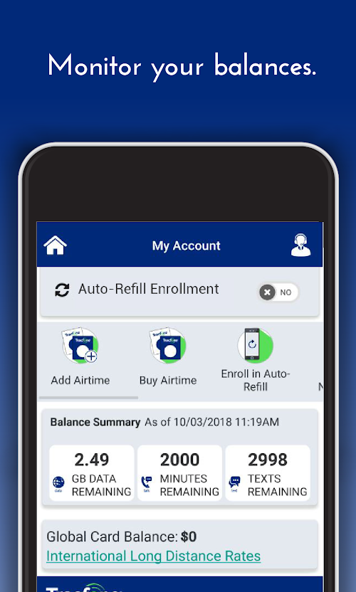 TracFone My Account  Screenshots