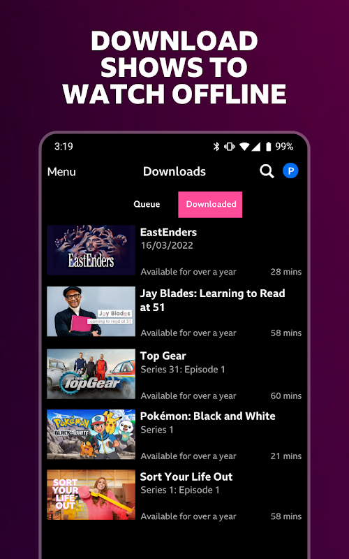 BBC iPlayer  Screenshots
