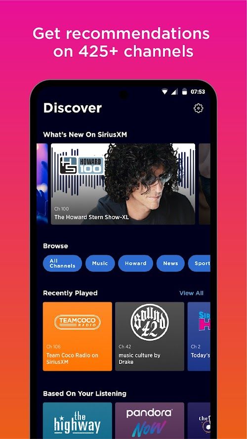 SiriusXM  Screenshots