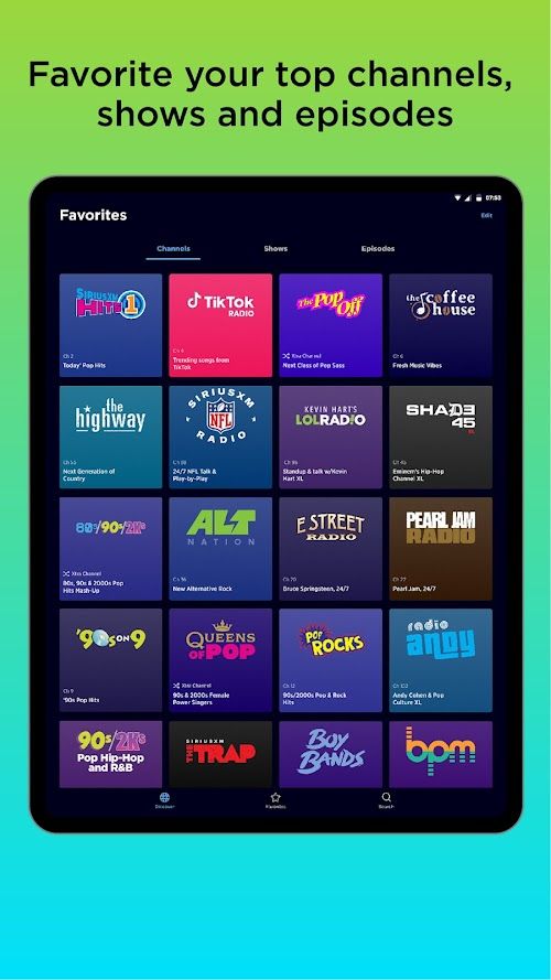 SiriusXM  Screenshots