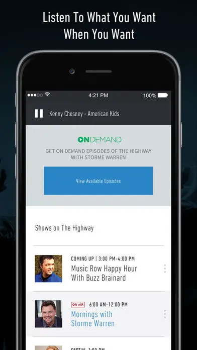 SiriusXM  Screenshots