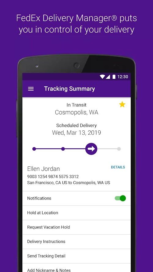 FedEx Mobile  Screenshots