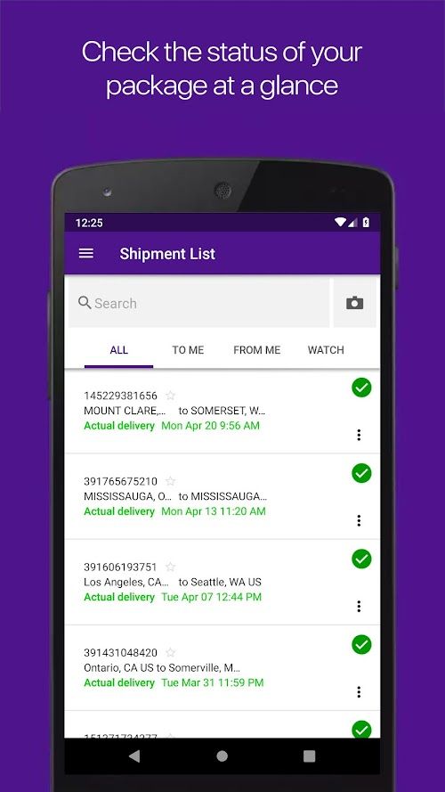 FedEx Mobile  Screenshots