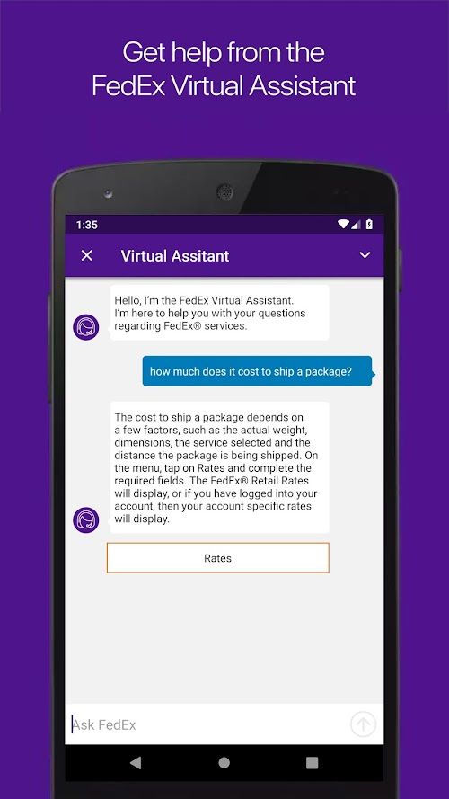 FedEx Mobile  Screenshots