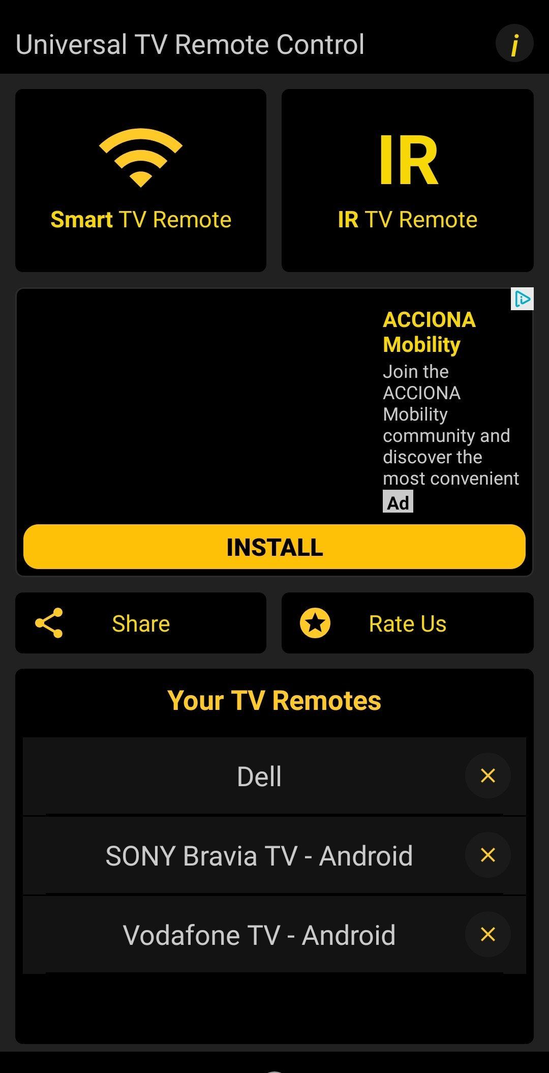 Universal TV Remote Control  Screenshots