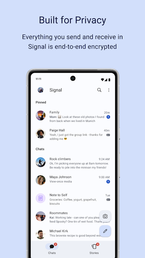 Signal  Screenshots