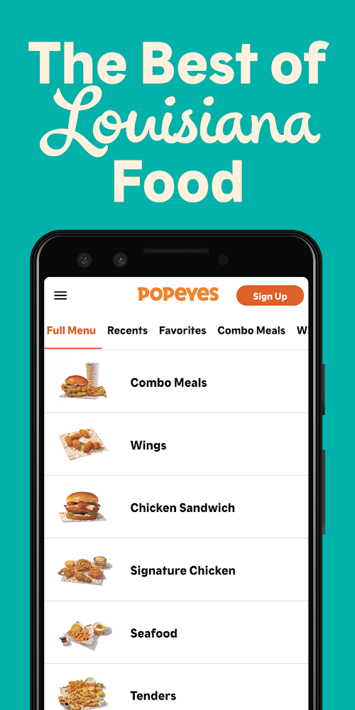 Popeyes App  Screenshots