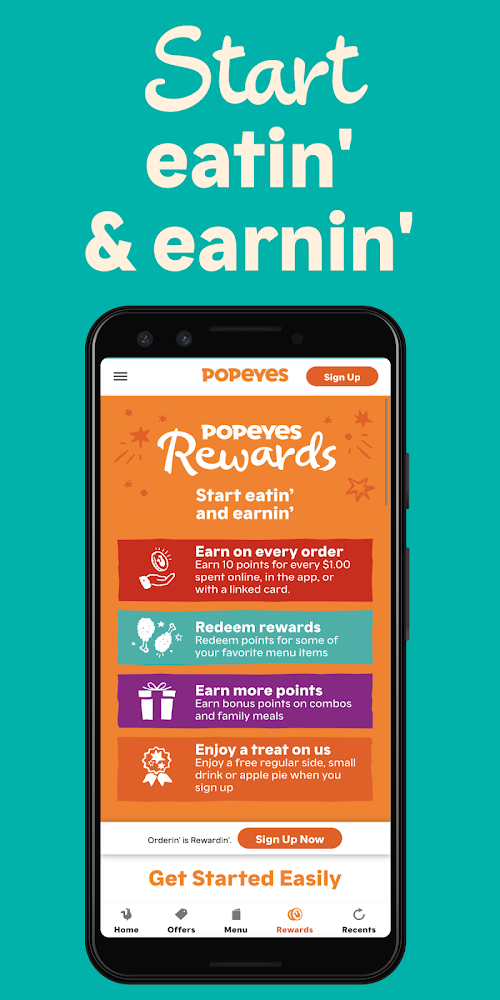 Popeyes App  Screenshots